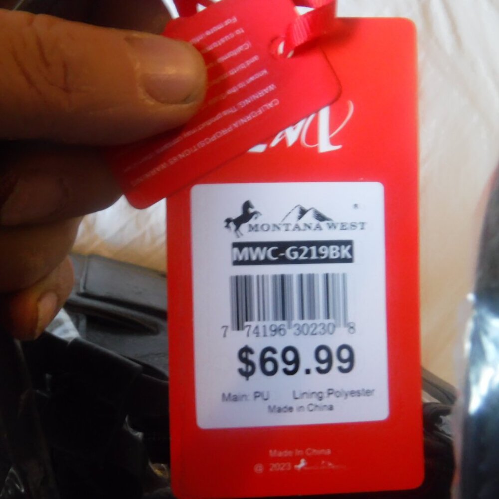 Montana West Womens Black Shoulder Tote Purse New - Picture 9 of 16